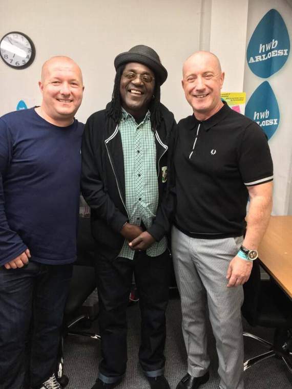 Lewgi Lewis, The Specials’ Neville Staple and Kevin Tiernan at the festival