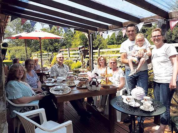 Team Elena celebrates with a fund-raising afternoon tea at Cacennau Cil y Coed