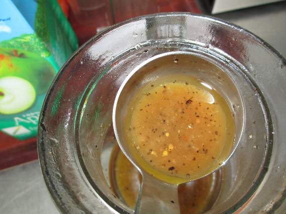 Dead flies found in a salad dressing left uncovered