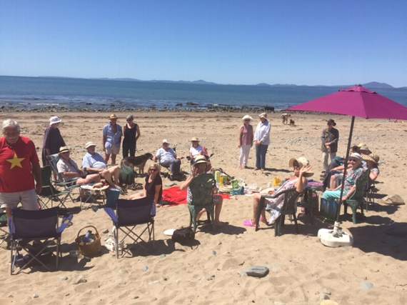 A number of residents met on the beach as part of the country’s ‘Great Get Together’ over the weekend.