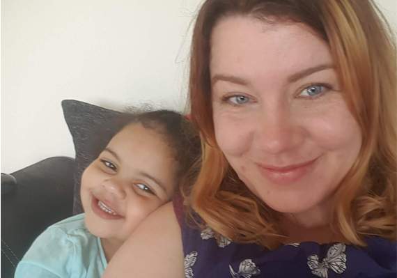 Beth Robinson with daughter Malaika