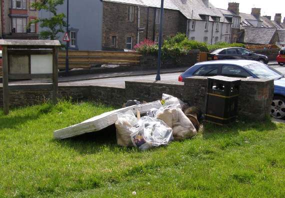 A diary, apparently belonging to a university student, was found among the waste at ‘Coopers Corner’