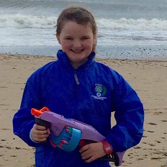 Nine-year-old Olivia, from Arklow, whose message was sent in a bottle five weeks ago