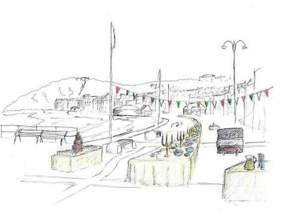 The King’s Feast - an artist’s impression of how it will look