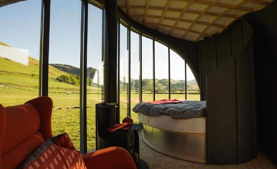 The design offers fantastic views thanks to its large window. Photo: Best of Wales