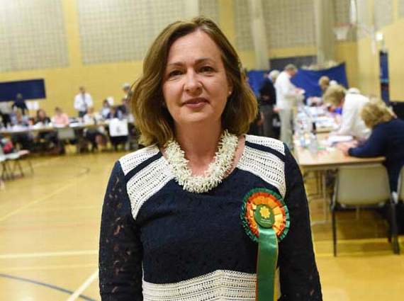 Plaid Cymru's Liz Saville Roberts has been re-elected as MP for Dwyfor Meirionnydd