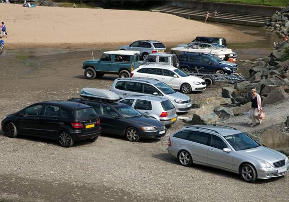 Illegal parking is an issue in Aberporth, according to one local councillor