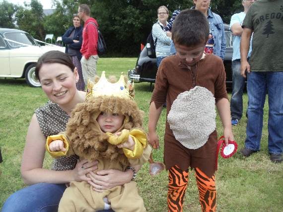 The best pair was won by siblings Elsi Jones, as Lion King, and Macsen Jones, Jungle Book. They are seen with their mother Corrina Jones