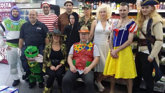 Staff members Jamie Choules, Darren Rees, John Kelly, Michael Grasham, Sue Vaughn, Adam Williams, Rowan Weaver, Stephanie Smith, Steven Busson, Kayleigh Sutherland, Jermaine Drennan and Sierra Hollow