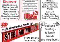 Christmas Greetings - Cyfarchion y Nadolig