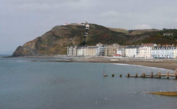 Constitution Hill in Aberystwyth is said to be home to a Victorian woman who vanishes off the edge of the cliff when approached