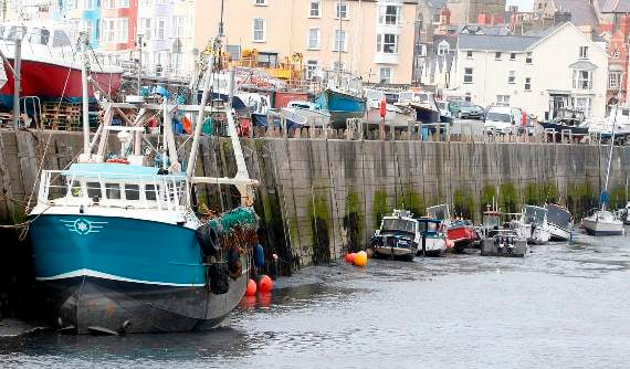 The harbour in Aberystwyth