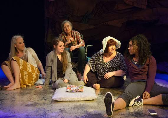 In the Absence of Silence is the story of five women who gain strength through sharing their heartbreaking stories after meeting on a beach