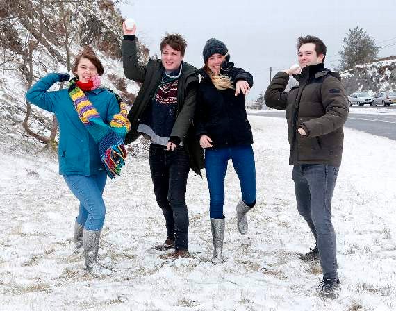 osie Price, Finnian Guilfoyle, Amy Hegarty and Dan Pugh