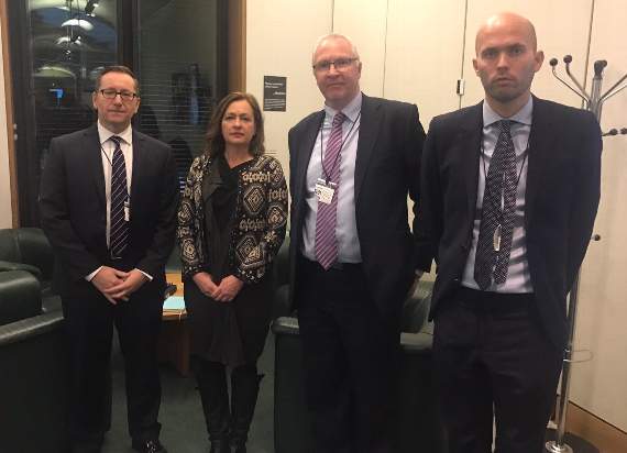 Saville Roberts MP meeting representatives from NatWest in Westminster