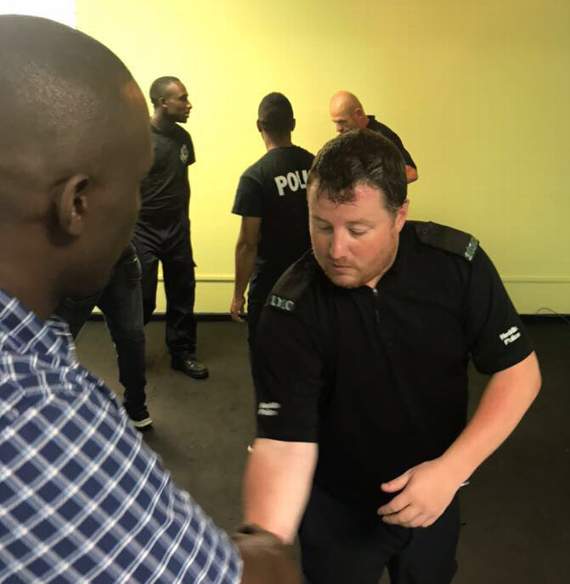 Much of Matt’s duties during his Caribbean stay involved helping with the training of local officers
