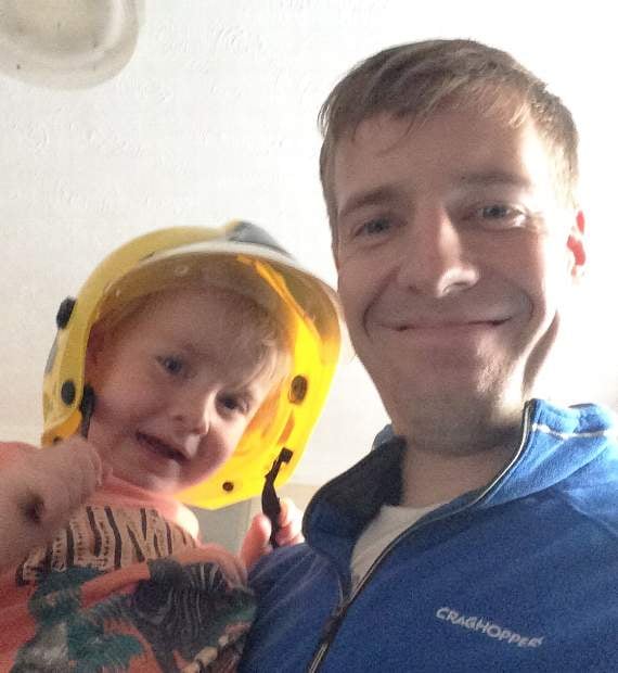 Jon juggles his job, boxing training and part-time firefighter duties with his family life. He has two young sons and a wife
