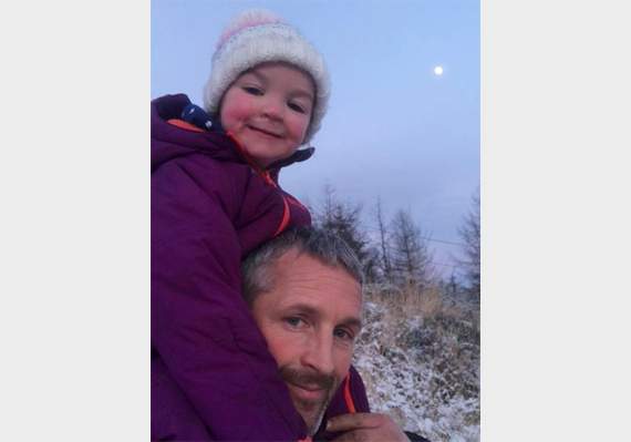 Kiara with her dad Jet Moore. Photo: Facebook