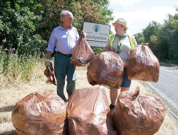 Cllr Michael Williams with Julieann Evans