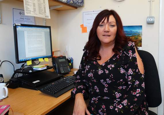 Wendy Fitzpatrick in the Workways+ office