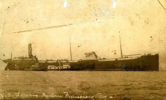 SS Lompoc steam tanker