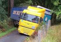 Driver charged following lorry crash on rural road