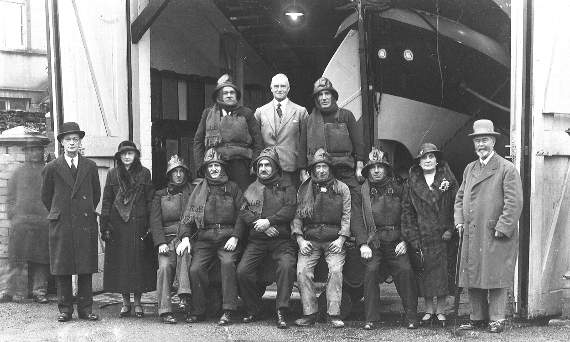 Can you see the ‘ghost’ in this picture of the Aberystwyth lifeboat crew in the 1930s?