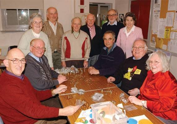 November: Goronwy and Beti Evans (right) who have been at the helm for 35 years with their team of volunteers at work during a previous year’s event at St Thomas Church, Lampeter