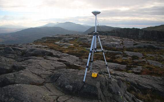 Myrddyn and Aled used sophisticated GPS technology to find the mountain