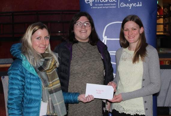 Non Williams, Ynys Môn YFC; Miriam Williams, Eryri YFC; and Ffion Priestley, Mind Ynys Môn a Gwynedd