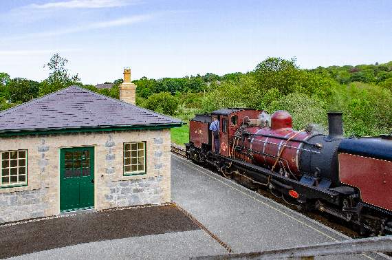 The reconstructed station in Waunfawr
