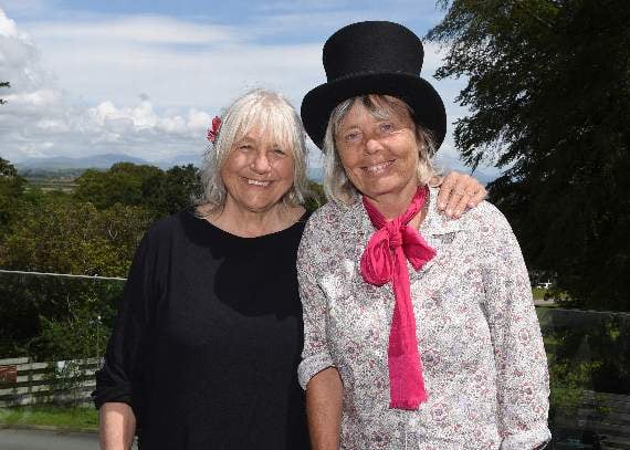 Bee Gilbert (director of trustees Anno’s Africa) and Kate Jones (Cimera Youth Circus)