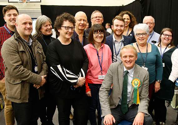 There was plenty of support for Ben Lake from his fellow Plaid Cymru members prior to him being re-elected as MP for Ceredigion