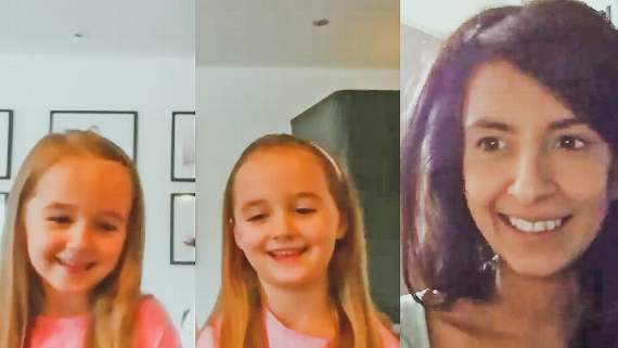 Luisa and Sophia received a little help from TV presenter Konnie Huq