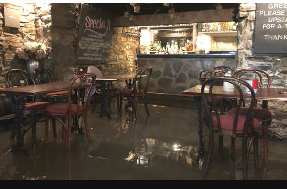 The ground floor of Little Italy on North Parade earlier today