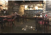 Aberystwyth restaurant forced to delay reopening after flash flood