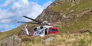 Helicopter rescues walker who fell ill on mountain