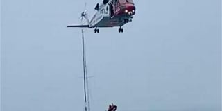 Person airlifted to hospital during nine-hour sea rescue