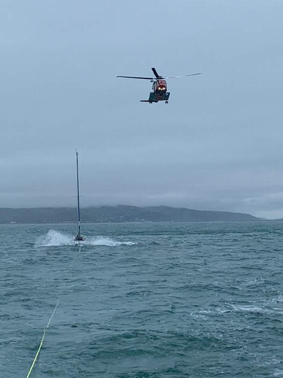HM Coastguard rescue helicopter 936