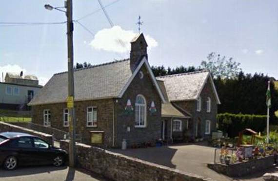 Ciliau Parc (pictured), Felinfach and Dihewyd primary schools will close at the end of August 2022 to be replaced by a new area school