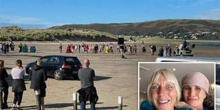 Famous faces take to Ynyslas beach for movie shoot