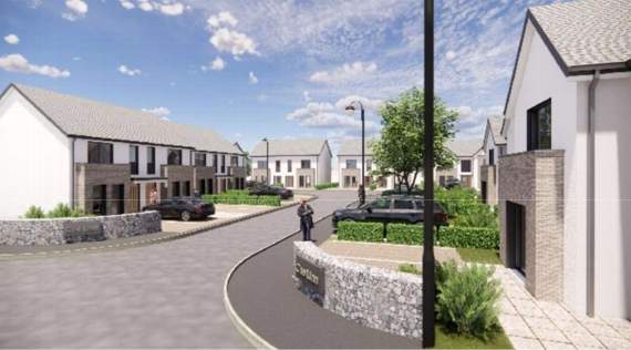 Concept image of how the estate will look. Screengrab from planning documents.