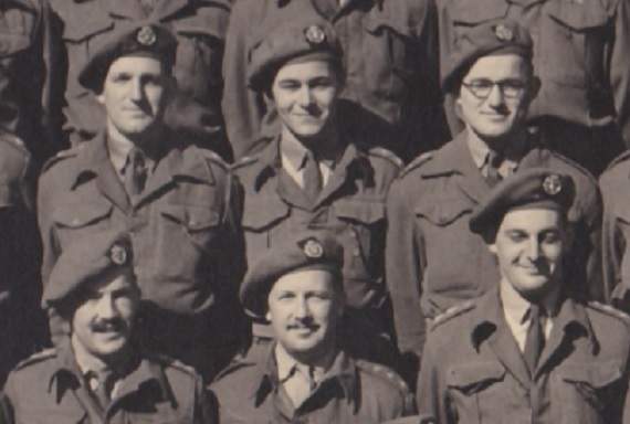 Lt Bishop is in the centre of the back row
