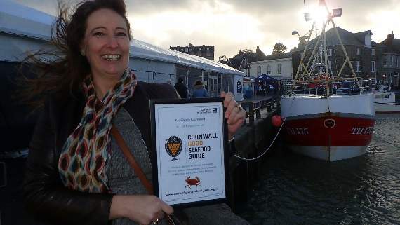 Torpoint chef Debbie Thorpe is a supporter of the Cornwall Good Seafood Guide