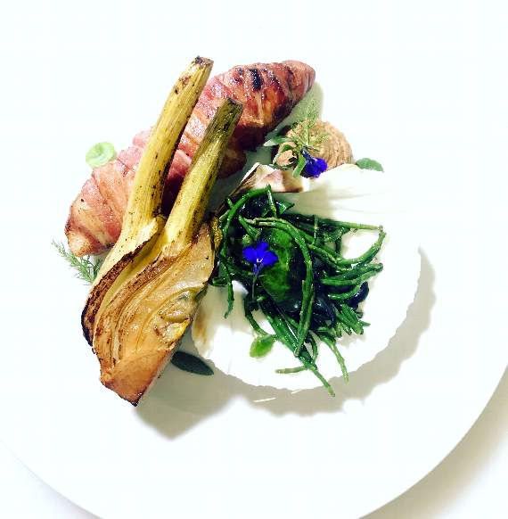 Find out how to cook Debbie Thorpe's recipe for Pengelly monkfish, cauliflower and chestnut purée with buttered fennel and sea greens in this week’s Cornish Times