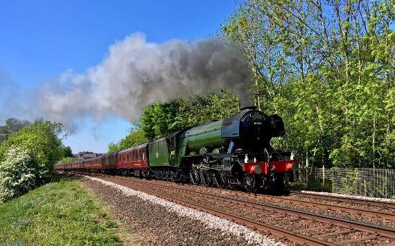 Flying Scotsman will be double-heading two special trains through South East Cornwall with LMS Black Five locomotive No 44871. Picture: Alan Hinkes OBE