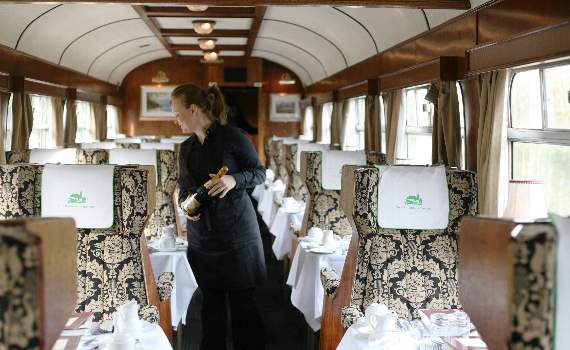 Some passengers on the special Flying Scotsman runs will be enjoying fine dining during their journeys. However, those travelling on the evening run to Par may not be able to alight at that station during the train's brief stop there before returning to Plymouth