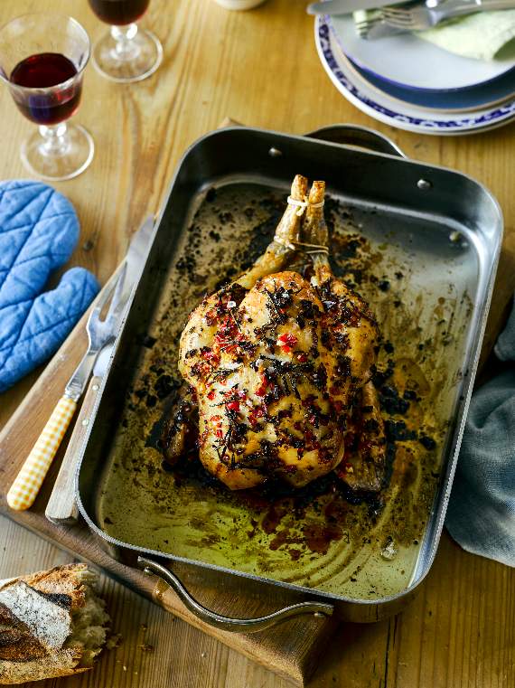 This week's recipe is for the titular dish of cookery writer Ella Rusbridger's new book, Midnight Chicken