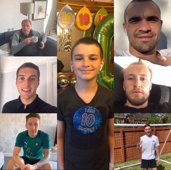 A montage from all the videos Ellis received on his 10th birthday