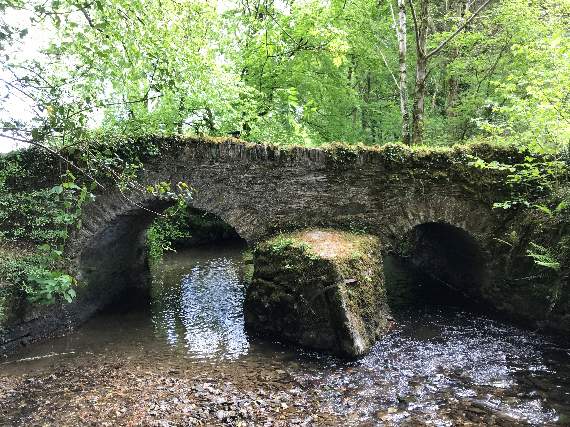 An ancient stone bridge on the old cart route between Duloe and Lanreath near Churchbridge. Photo by David Ambler